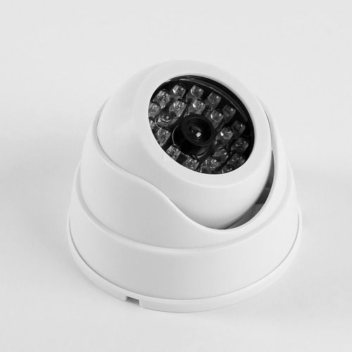 트레이드원 LED 원형 모형 감시 카메라 wh 9