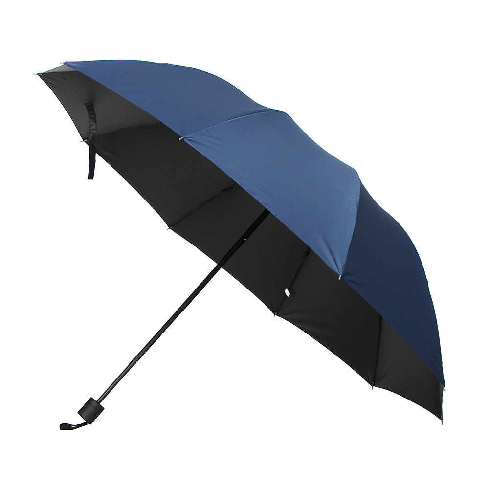 튼튼한 4단 접이식 대형 골프 우산 네이비