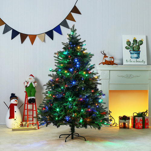 전나무 H형 크리스마스트리 150cm LED 칼라전구포함