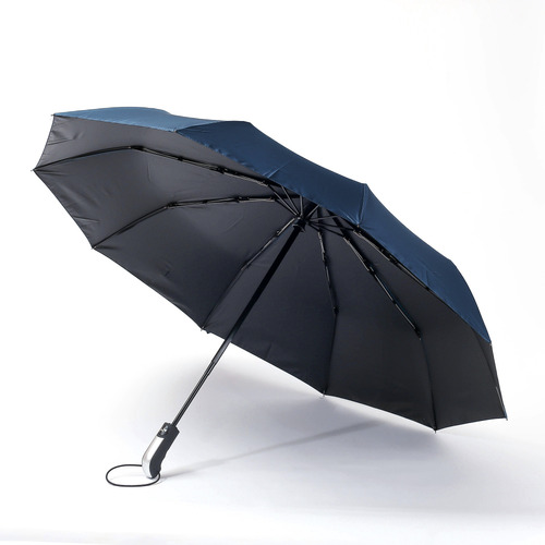 튼튼한 10살대 3단 완전자동 우산 네이비