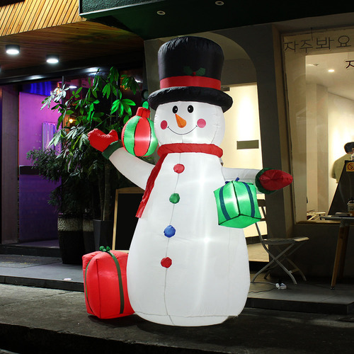 크리스마스장식 포토존 에어 초대형 눈사람 230cm