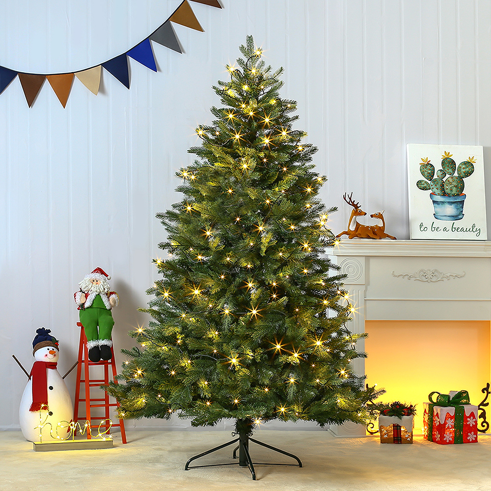 전나무 H형 크리스마스트리 180cm LED 웜색전구포함