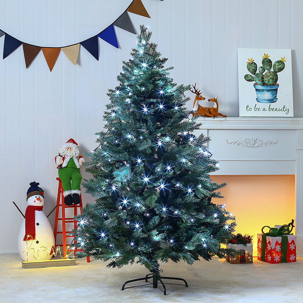 전나무 H형 크리스마스트리 150cm LED 백색전구포함